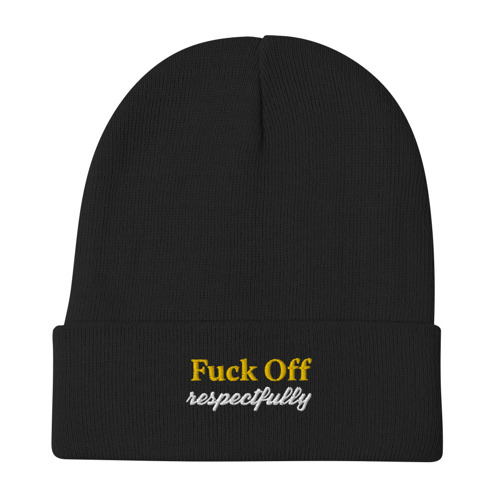 Fuck Off | Embroidered Beanie