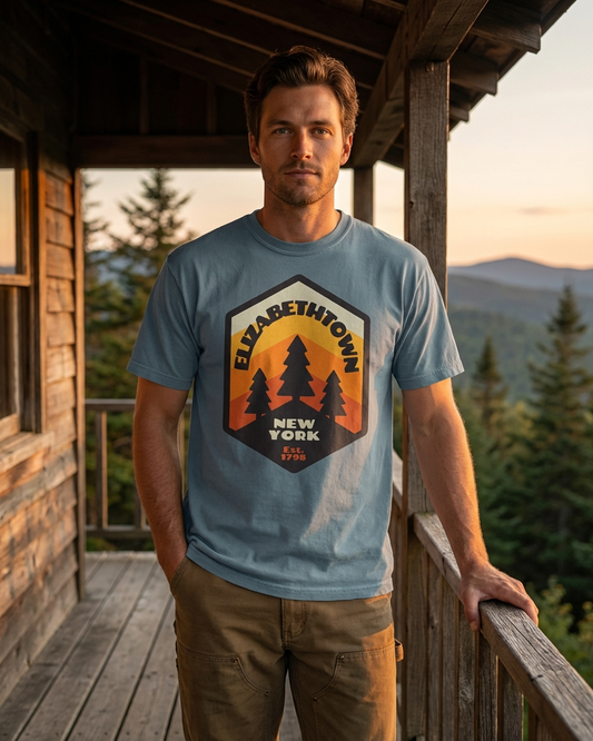 Elizabethtown Badge Unisex garment-dyed heavyweight t-shirt