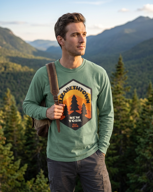 Elizabethtown Badge Garment-dyed heavyweight long-sleeve shirt