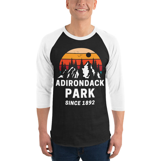 Adirondack-03 Mountain Unisex 3/4 sleeve raglan shirt