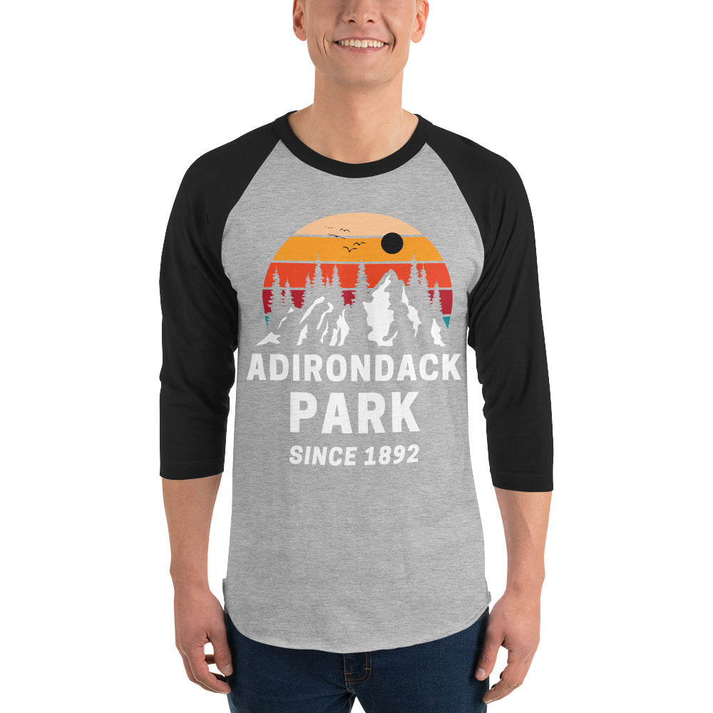 Adirondack-03 Mountain Unisex 3/4 sleeve raglan shirt