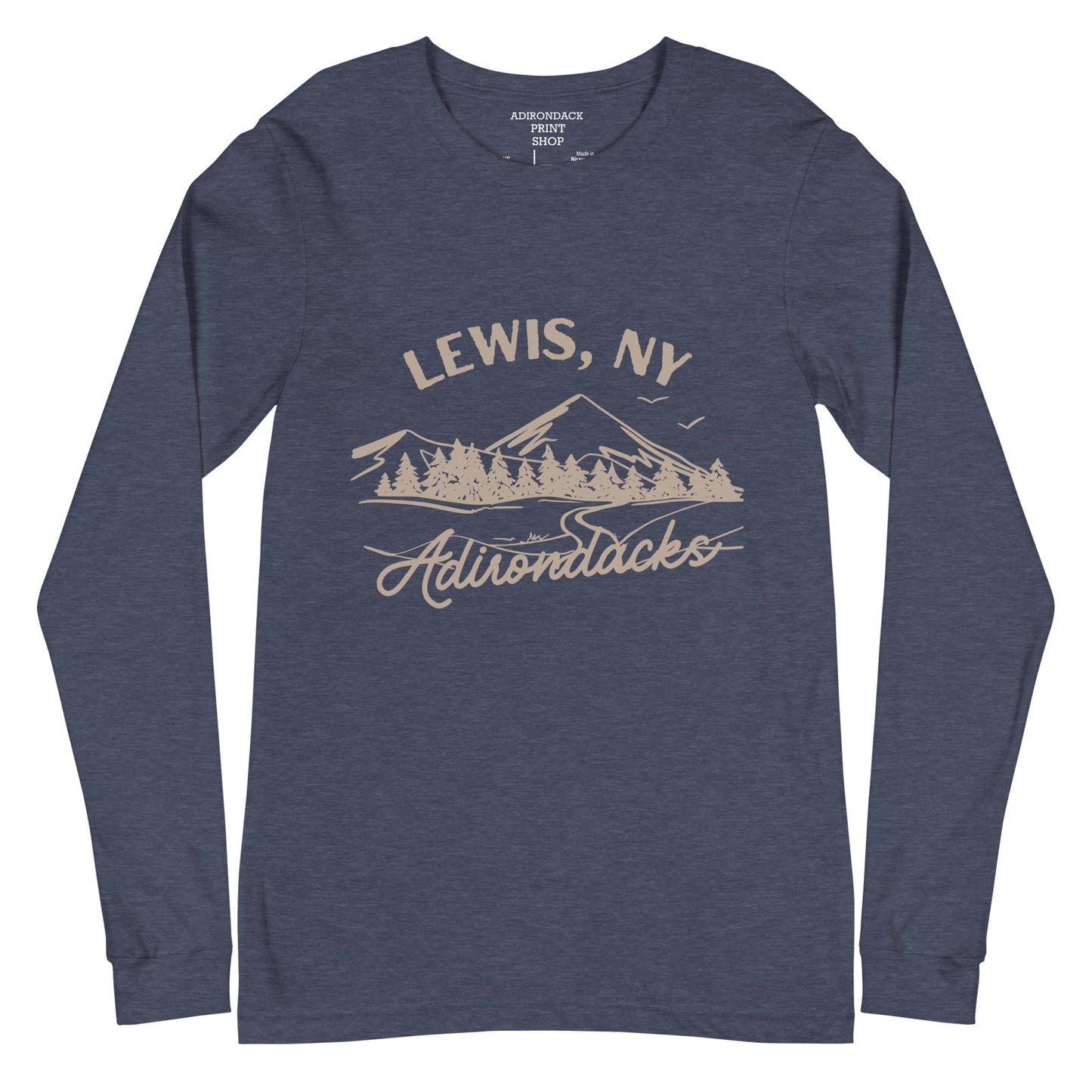 Lewis-04 Mountain Unisex Long Sleeve T-Shirt