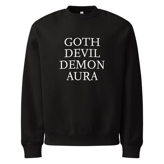 Goth Devil Demon Aura Crew-neck Product mockup