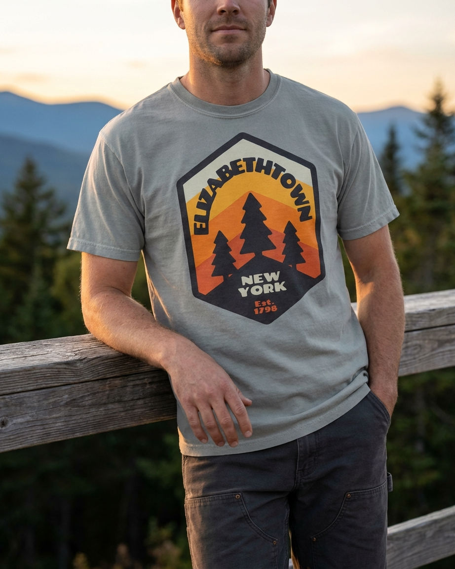 Elizabethtown Badge Unisex garment-dyed heavyweight t-shirt