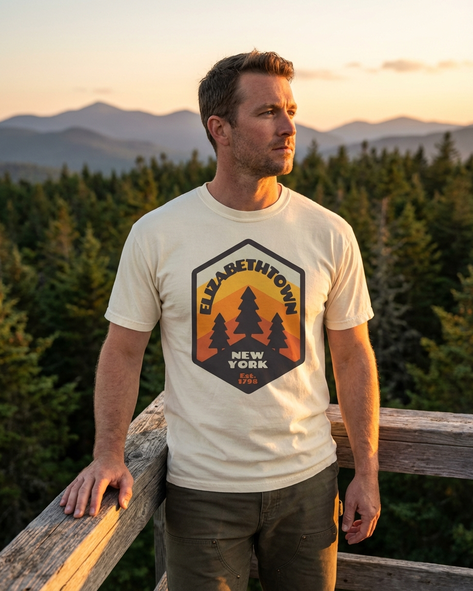 Elizabethtown Badge Unisex garment-dyed heavyweight t-shirt