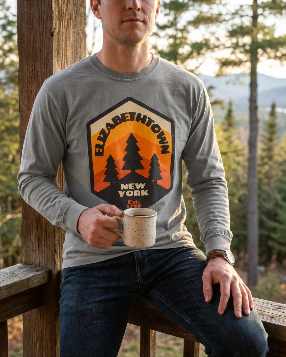 Elizabethtown Badge Garment-dyed heavyweight long-sleeve shirt