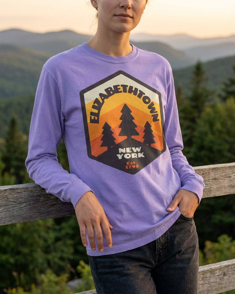 Elizabethtown Badge Garment-dyed heavyweight long-sleeve shirt