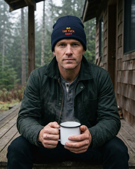 Go The Fuck Away Cuffed Beanie