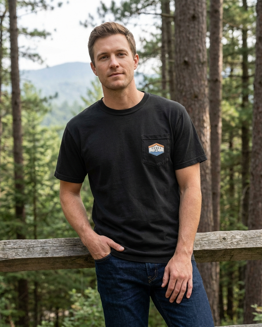 Essex-03 Unisex garment-dyed pocket t-shirt