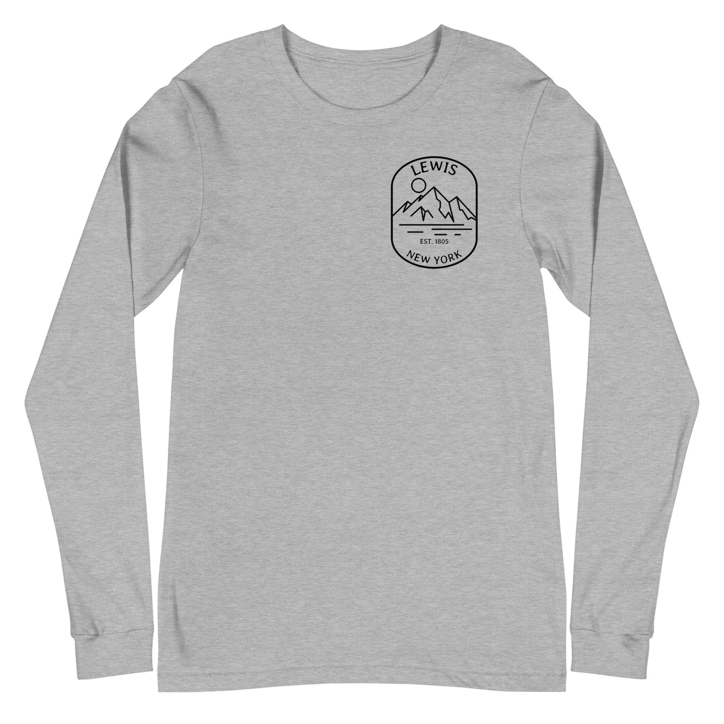 Lewis, NY 1805 Unisex Long Sleeve Tee