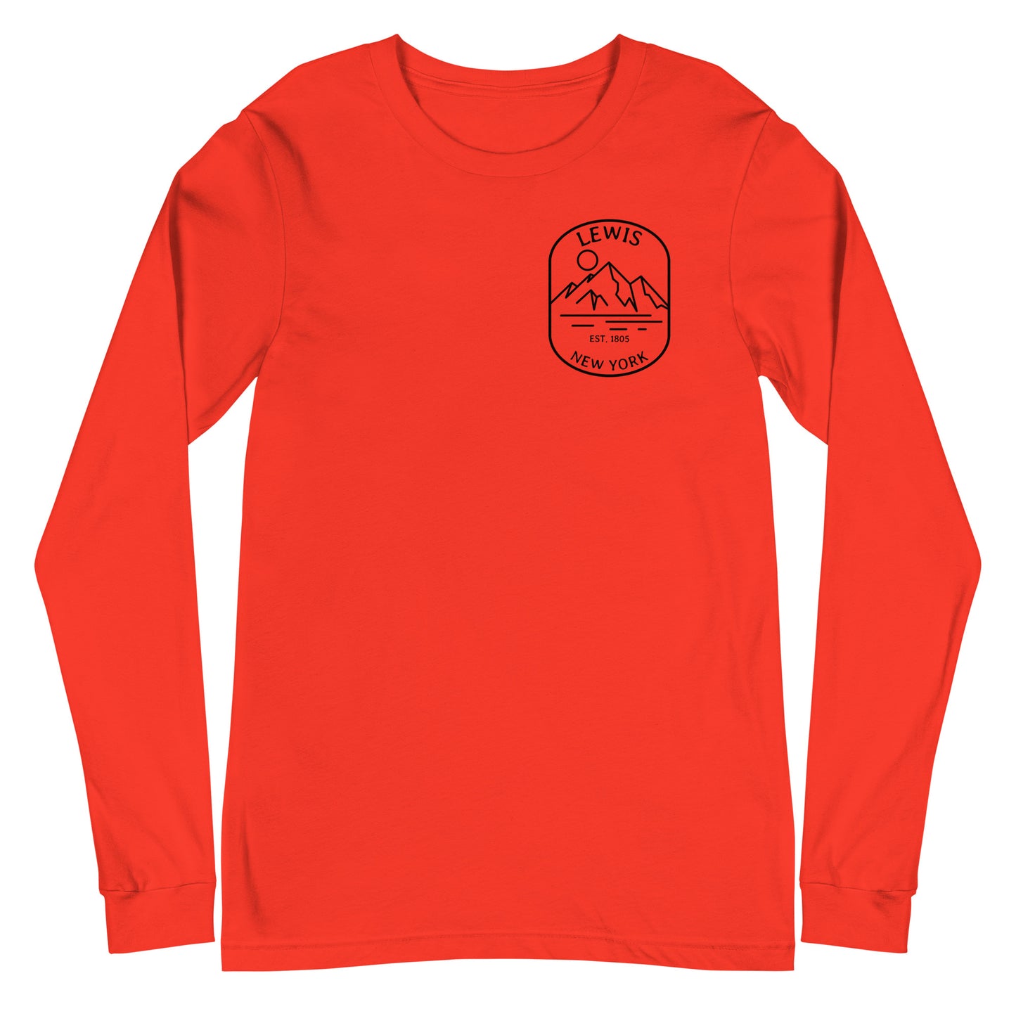 Lewis, NY 1805 Unisex Long Sleeve Tee