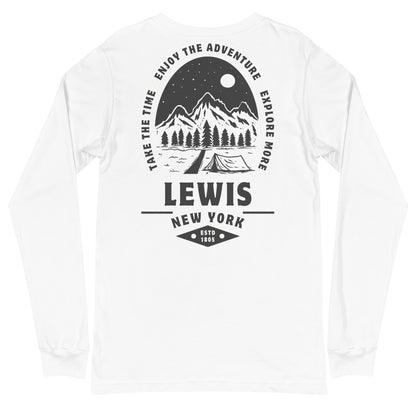 Lewis, NY Adventure Unisex Long Sleeve Tee