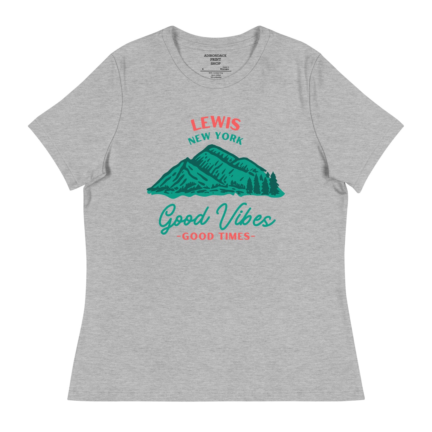 Good Vibes Lewis, NY Women's Relaxed T-Shirt