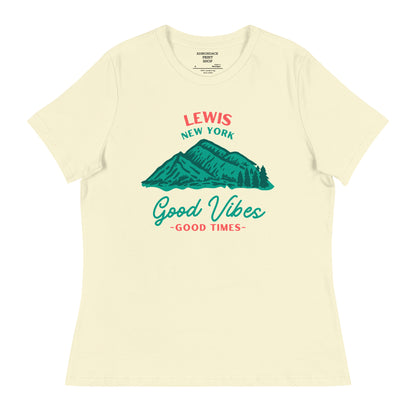 Lewis-03 Good Vibes Women's Relaxed T-Shirt