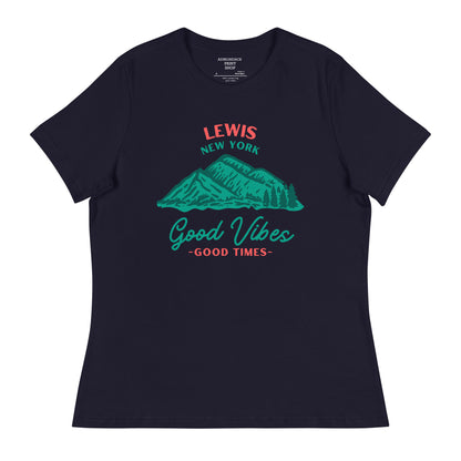 Lewis-03 Good Vibes Women's Relaxed T-Shirt