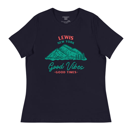 Lewis-03 Good Vibes Women's Relaxed T-Shirt